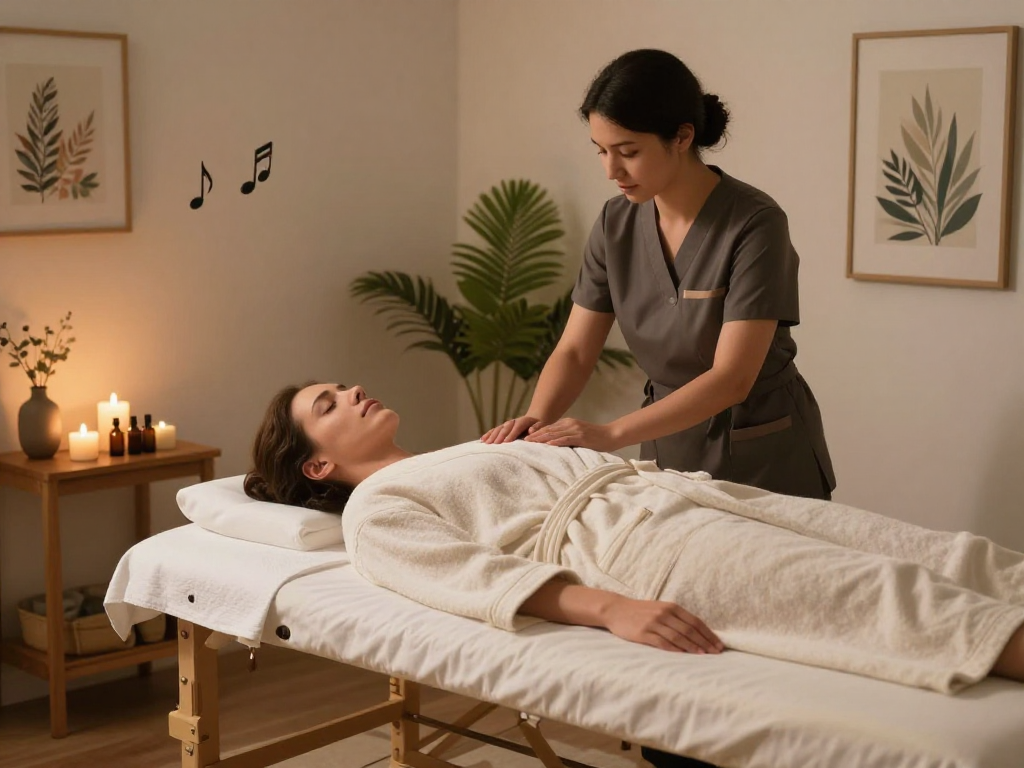 Experience premium 구리출장마사지 in a tranquil home setup with professional therapist.